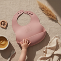 LIZY KIDS® Silicone Bib-Dusty Rose